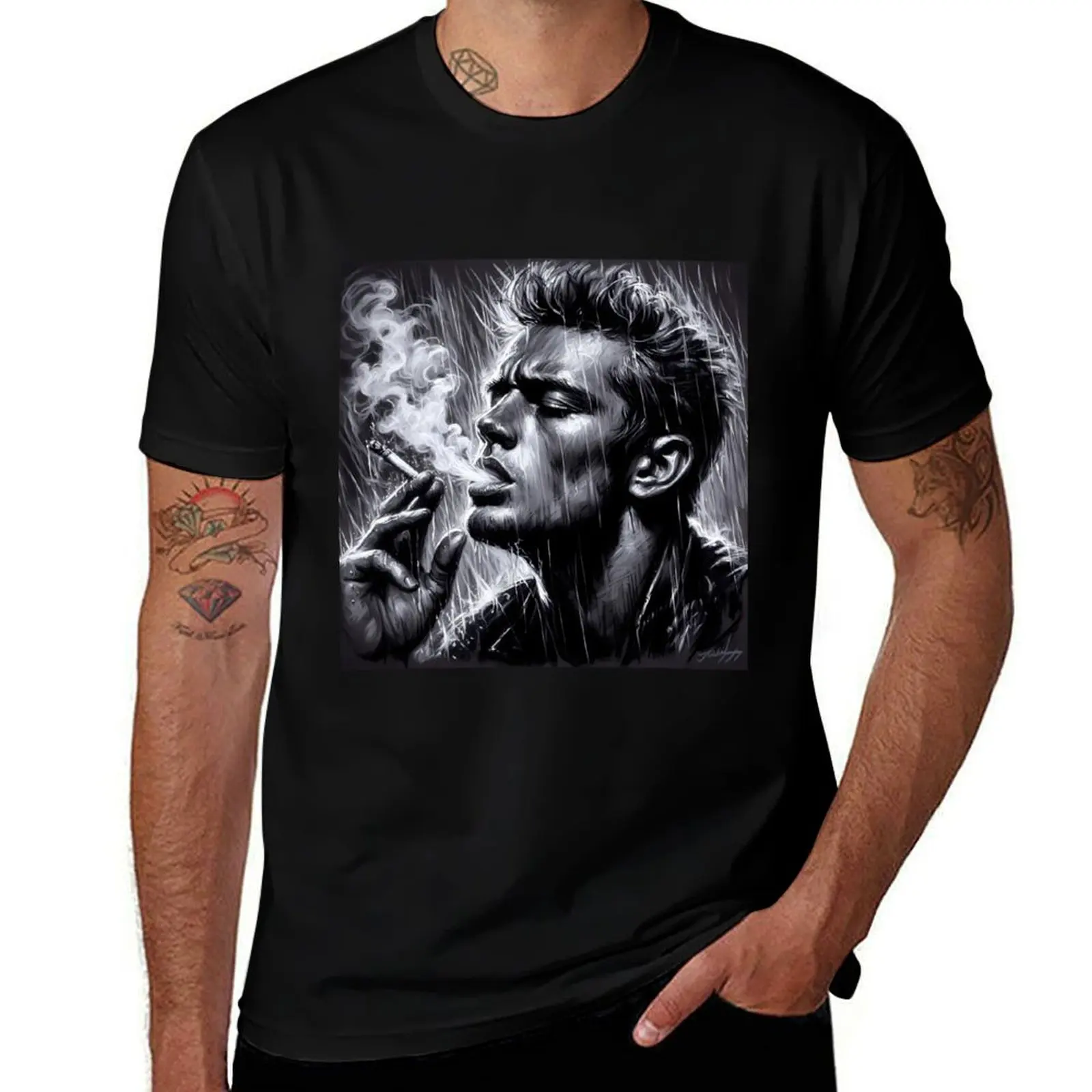 

funny t James Dean shirts T-Shirt casual shirt t man Vintage cotton