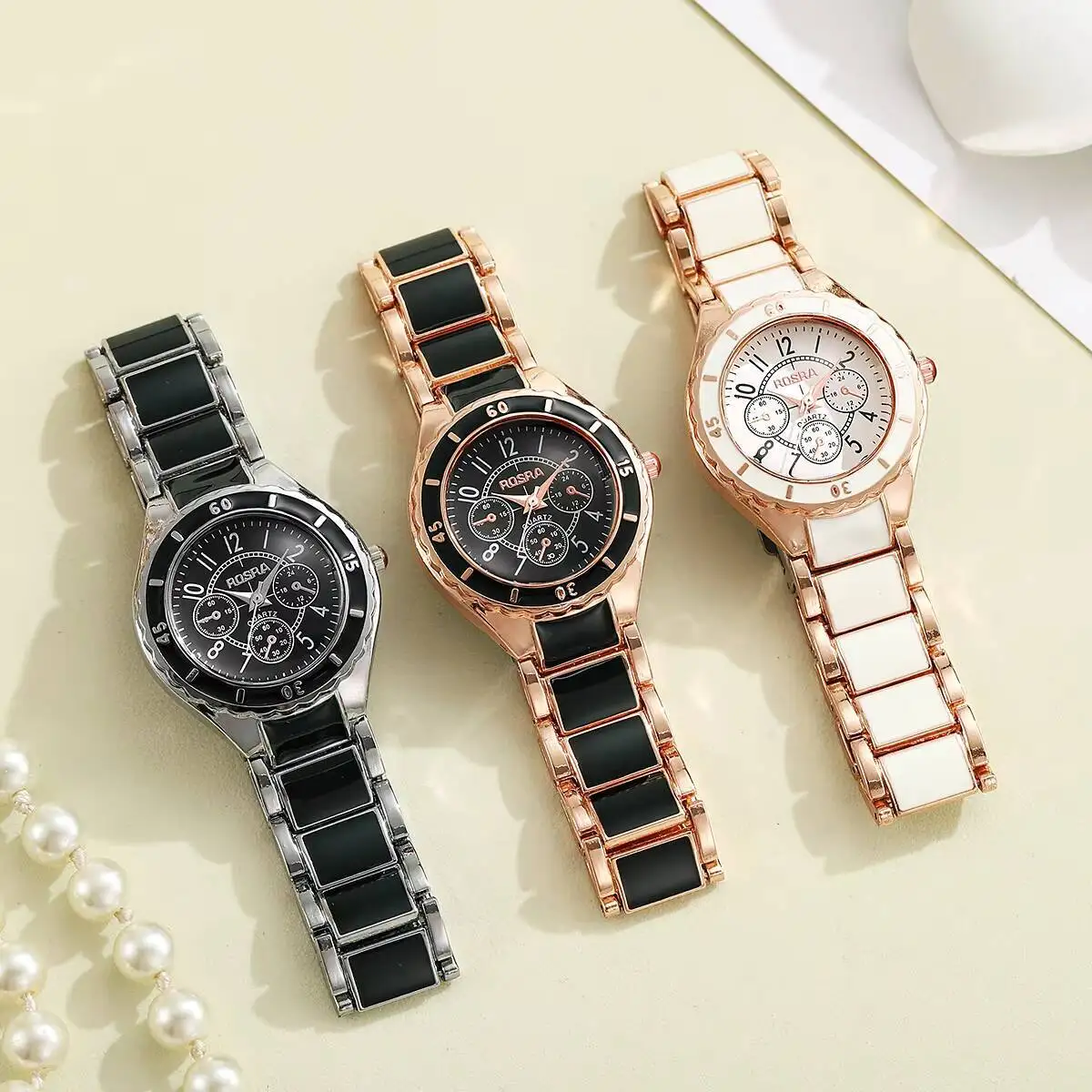 Luxury Women Watches Fashion Arabic Dial Quartz Wristwatches Ladies Watch Girls Clock Reloj Mujer（Without Box）