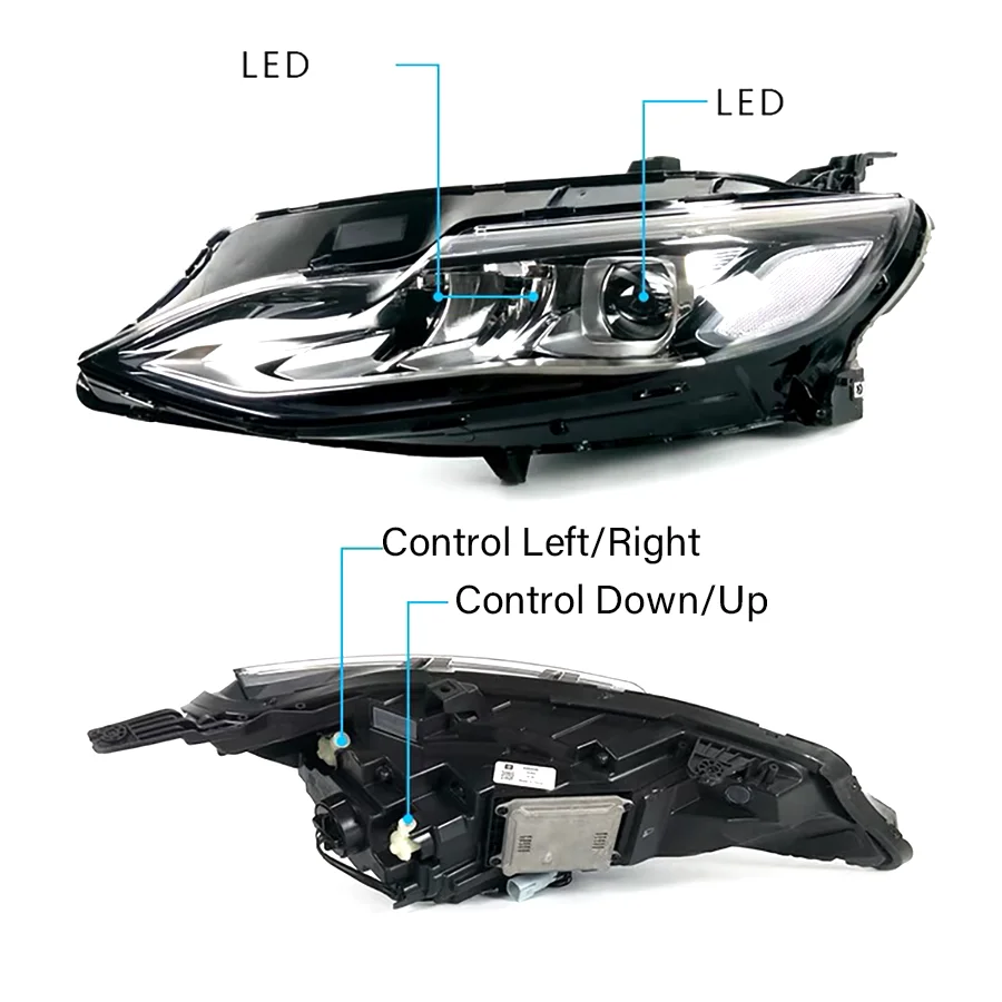 1Pc Front Head Light Headlight Headlamp For Chevrolet Malibu XL 2019-2022 Front Light Lamp Assembly Halogen/Xenon Accessories