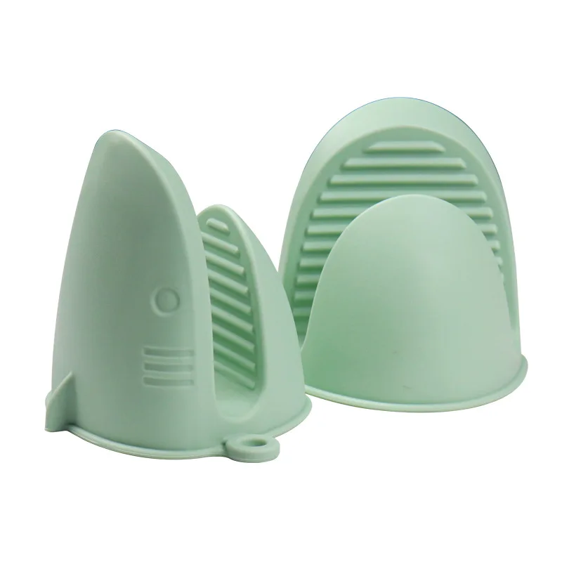Thickened Silicone Oven Mitts with Shark Shape for Kitchen Cooking Air Fryer Microwave - Heat Resistant Gloves