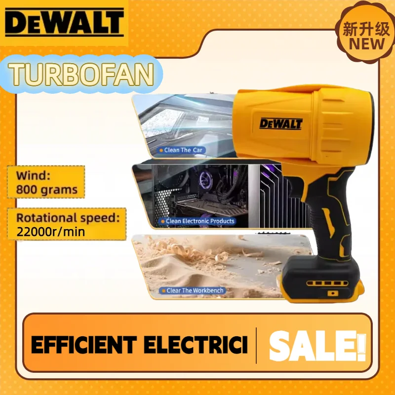 

Беспроводной ручной фен Dewalt 22 000 об/мин, бесщеточный турбовентилятор, перезаряжаемый инструмент для удаления пыли