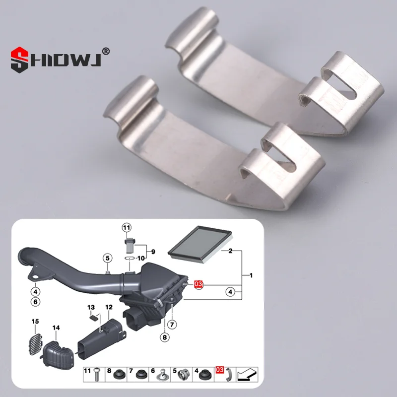 Engine Air Cleaner Housing Clips 13711716113, For BMW 1 & 3 Series F20 F30 F35