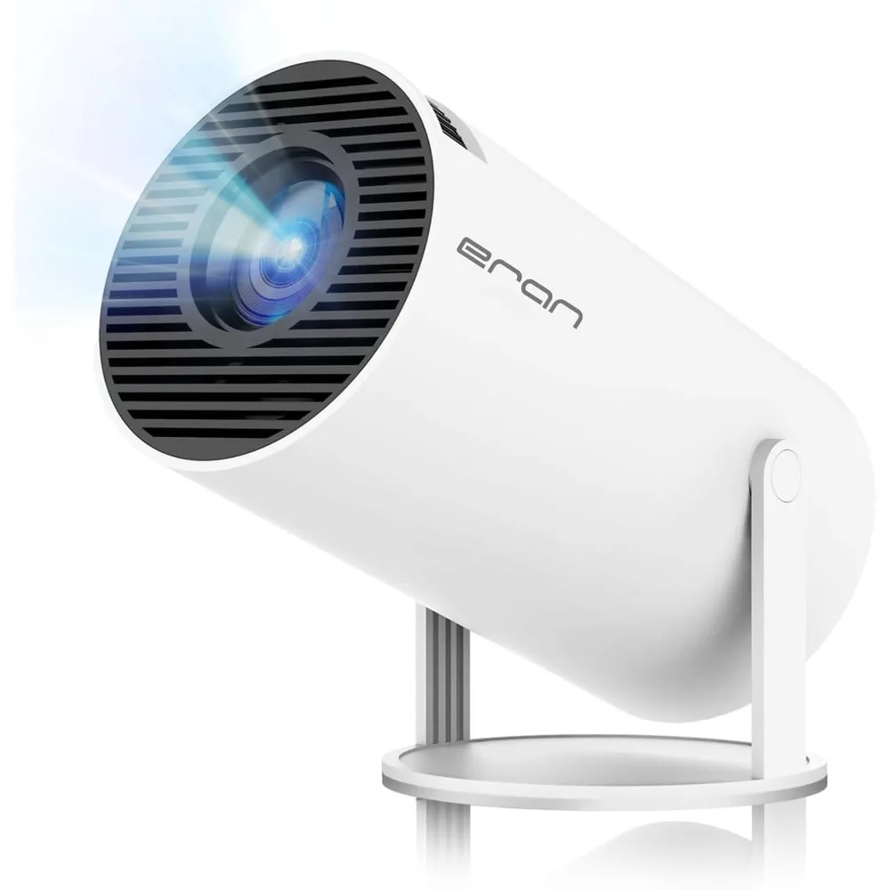 

Mini Projector 4K 1080P, Dual-Band WiFi6 & Bluetooth 5.2, Auto Focus & Keystone, 180° Rotatable Portable Outdoor Home Theater
