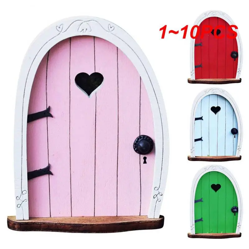 1~10PCS Home Creative Yard Art Mini Arch Cute Fairy Window Door Mouse Hole Garden Room Ornaments Art Sculpture Tree House Door