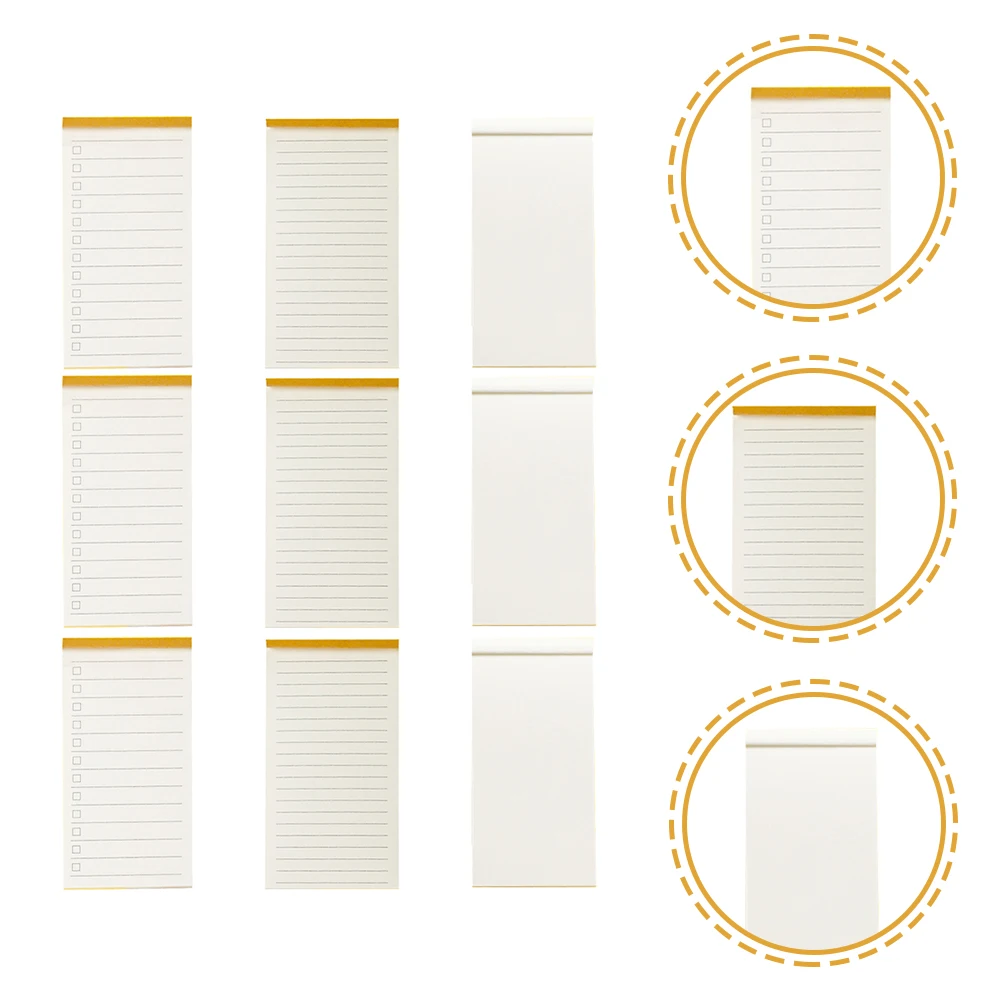 9pcs Thick Paper Mini Notepad Office Supplies Off Task Planner Homework Planner Daily Reminder Student Professional To