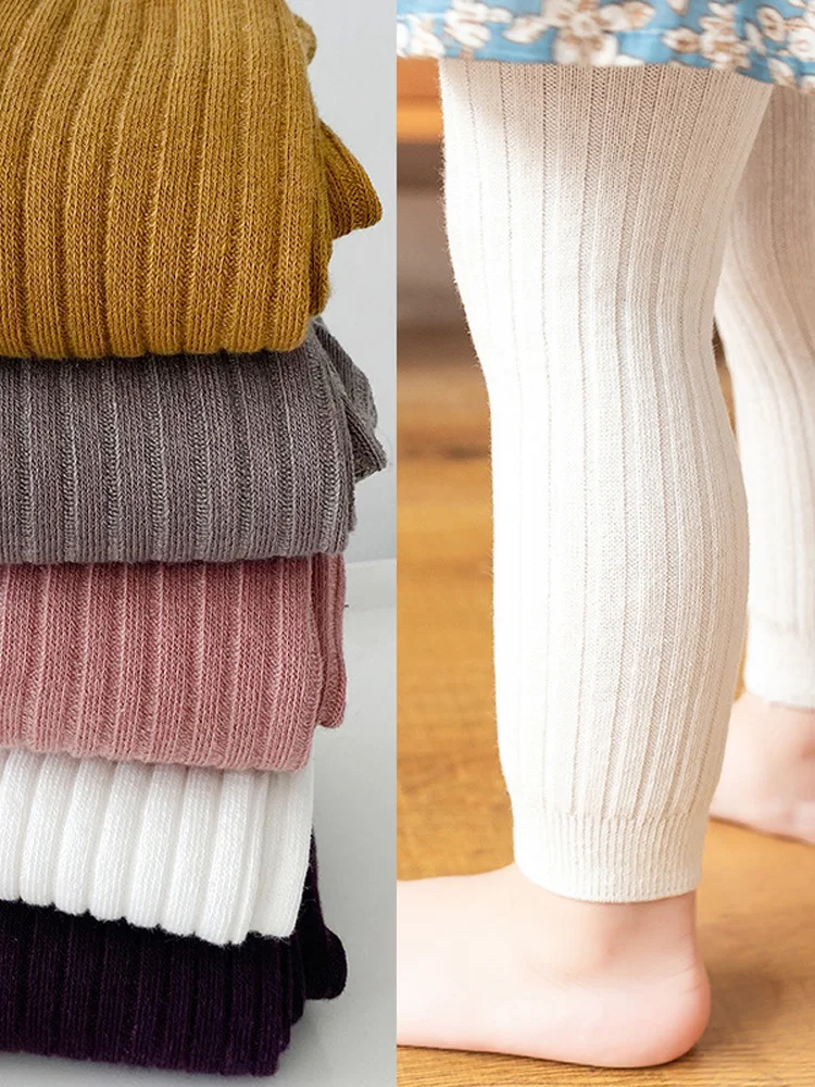 

Girls Elastic Trousers Spring Autumn New Sle Casual Nine Points Pants Korean Version Long Pants Trendy Base Layer Pants