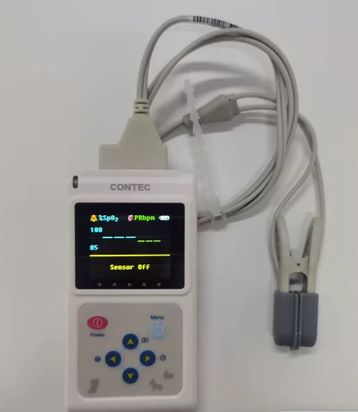 CMS60D-VET Pulse Oximeter, Veterinary Pulse Oximeter for Pets and Animals, Veterinary Tongue and Ear Clip Pulse Oximeter