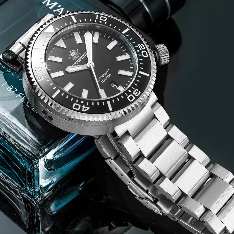 ADDIESDIVE Top Brand 1000m Diver Stainless Steel Watch Men's Sapphire Crystal Automatic Mechanical Watches Luminous Wristwatches