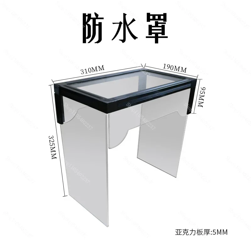Water Circulation Drip Workbench Dust Cover Design for Grinding Carving Environmental Splash Proof