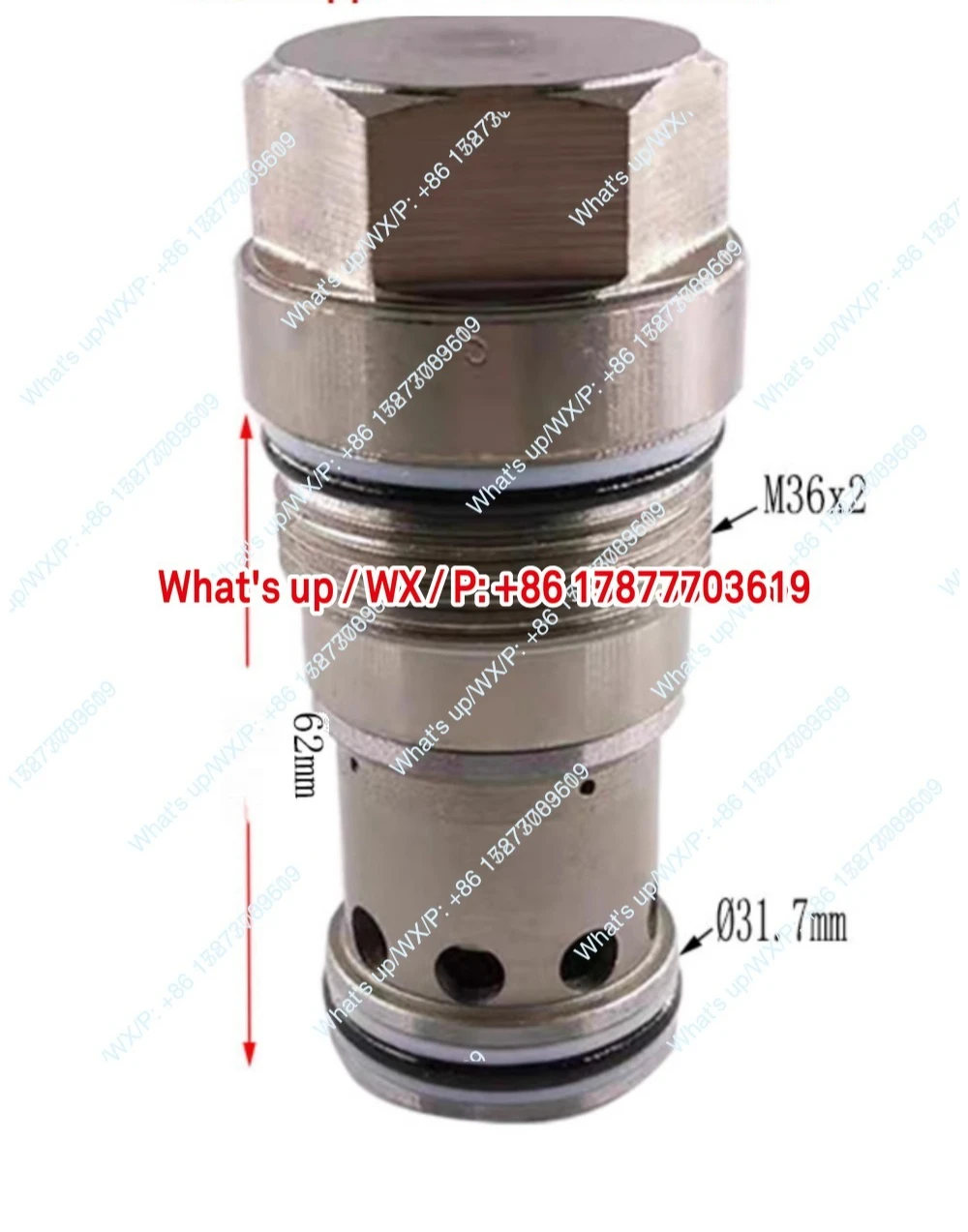 Hydraulic one-way check valve CV08 10 12 16 threaded plug-in valve hydraulic cylinder pressure retention