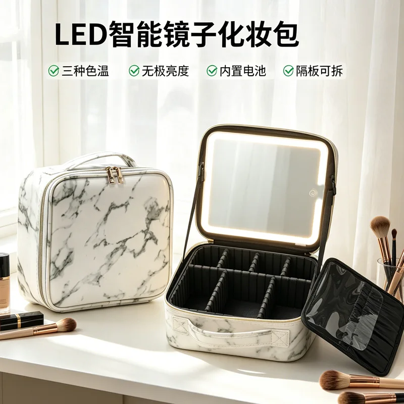 Large-capacity makeup bag, professional makeup artist's kit, nail art storage bag