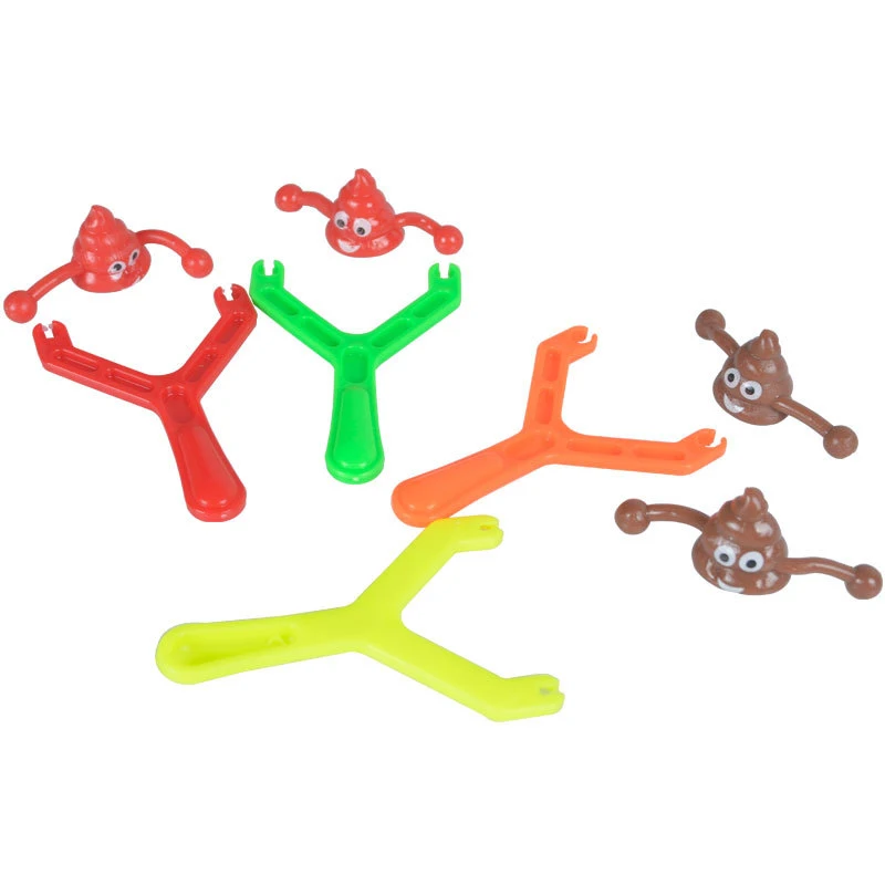 Funny Poop Ejection Toy Slingshot Poop Antistress Gadget Aldult Vent Novelty Children\'s Kids Sticky Stool Stretchy Party Favors