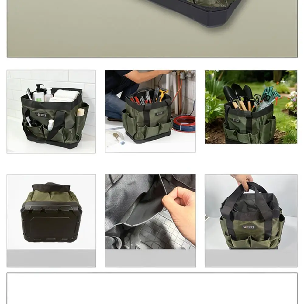 Heavy Duty Oxford Tool Bag Bucket Portable For Xinzhipenggong Garden Plumbing Repair Maintenance Hardware Storage Case