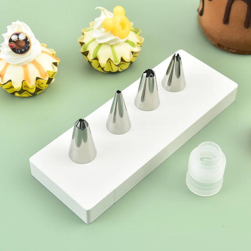 Cream Pastry Bag Kitchen Accessories Stainless Steel Nozzle Set DIY Cake Decorating Tips Set Baking Tools For Cakes