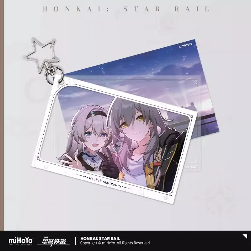 [Genuine] Game Honkai Star Rail Summer Firefly Promise Trailblazer Card Pendant Anime Cosplay Caelus Stelle Acrylic Keychains