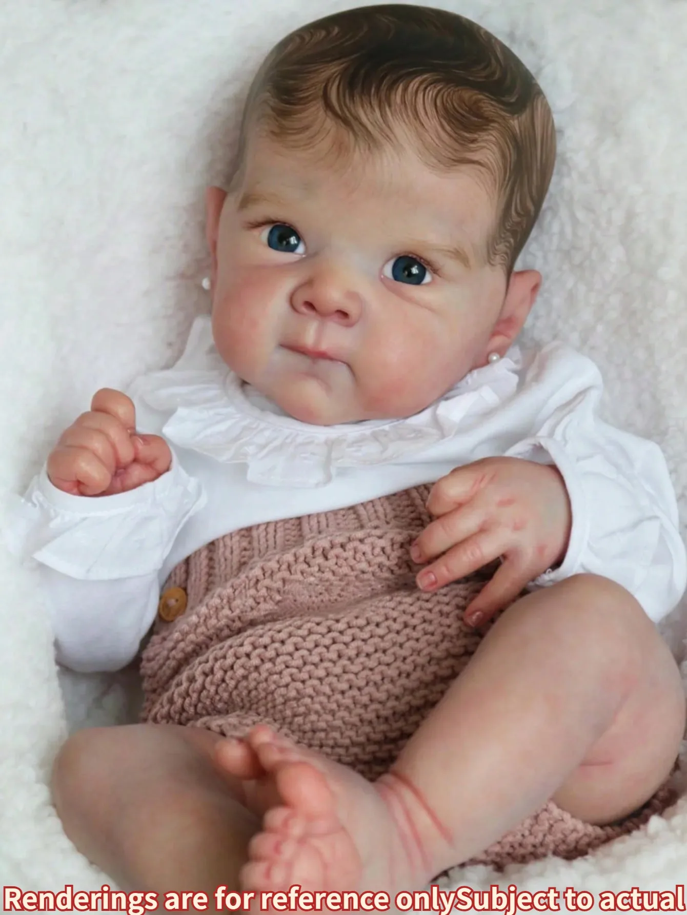 

18-дюймовая реалистичная кукла Bettie Baby Reborn Girl ручной работы, мягкая на ощупь, для новорожденных с окрашенными волосами