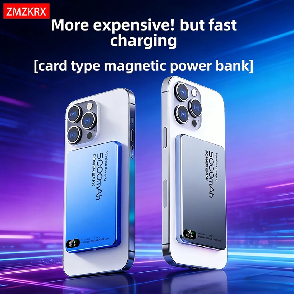 

Новый оригинальный магнитный внешний аккумулятор CCC для MagSafe, беспроводное портативное зарядное устройство для iPhone, Xiaomi, Samsung, для использования на улице