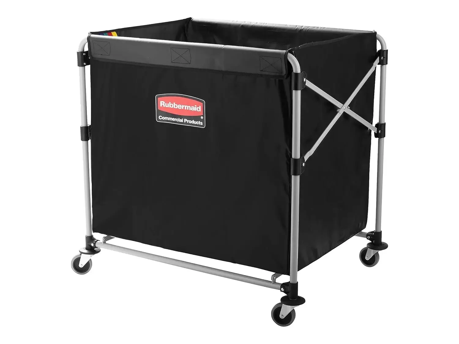 Rubbermaid-Produits commerciaux, chariot de lancement pliable X, déménagement d'université, fournitures de transport et d'épicerie, acier