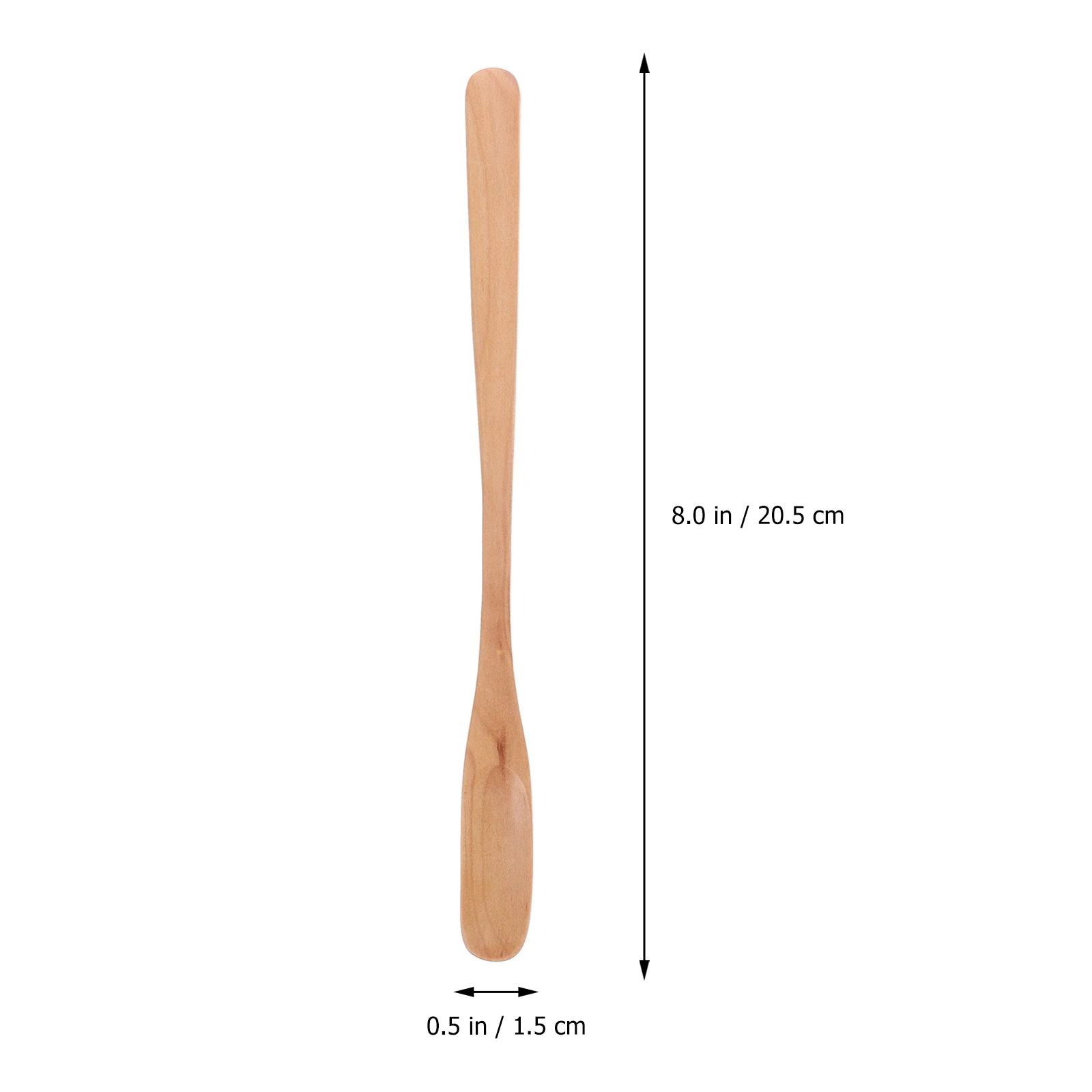 

5pcs Stirring Spoon Wooden Syrup Stirrer Long Handle Easy Cleaning Kitchen Bar Tool For Honey Syrup Viscous Liquids