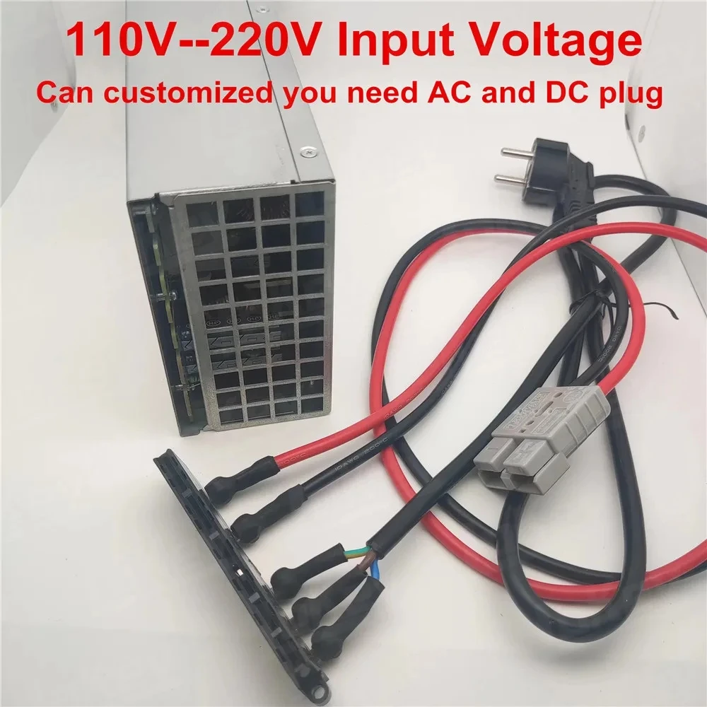 3000W 48V 50A 60A chargers for 42V 50.2V 54.6V 58.8V lipo 54.8V 58.4V lifepo4 battery fast smart charger cargador carga rapida