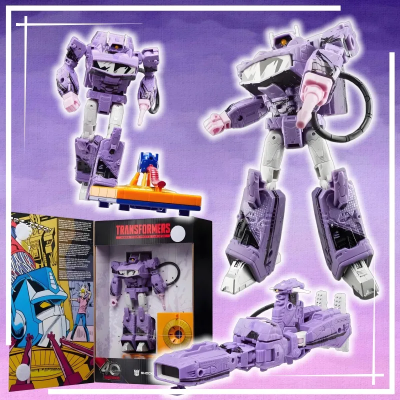 【Spot Goods】Transformers Comic Edition Shockwave Figura de acción del 40.º aniversario, modelo coleccionable, juguete, regalo