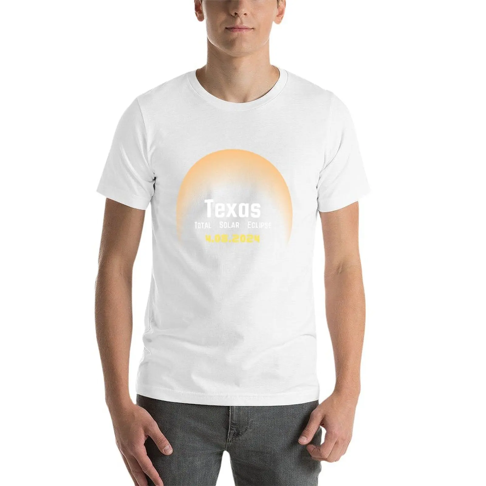 total solar eclipse 2024 texas T-Shirt t shirts for man slim fit t shirt man luxury T-Shirt