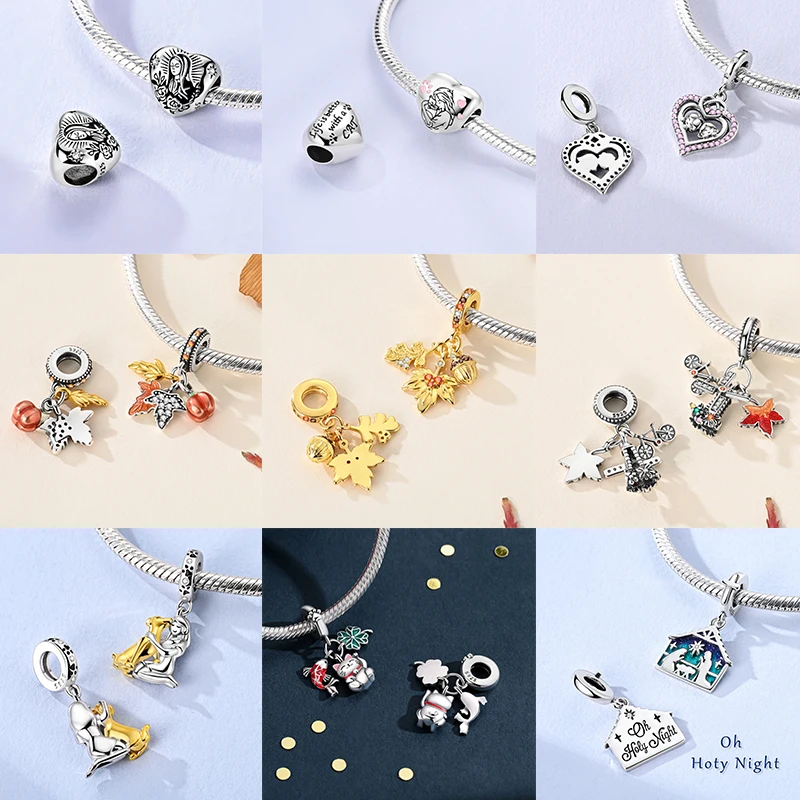 Neuer Russischer Matroschka-Anhänger aus 925 Sterling Silber, Russische Matroschka-Perle, Passend für Armbänder, DIY Damenschmuck Geschenk 2026 – Detail 6