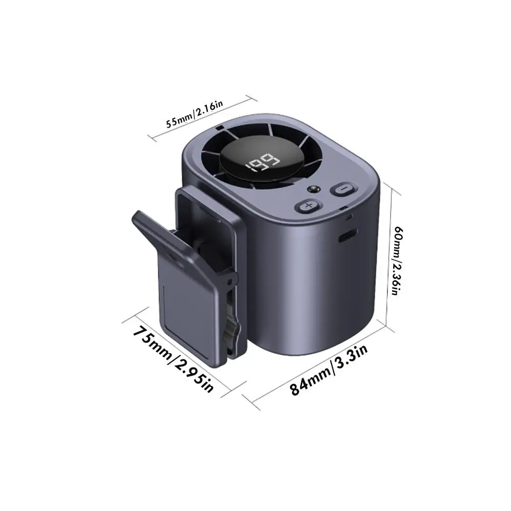 Portable Mini USB Car Cooling Fan Mounting Options Demonstration