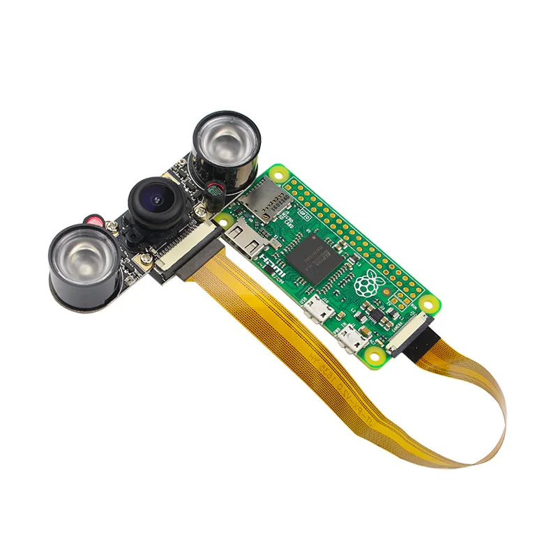Raspberry Pi Zero 2W 5MP ИК-камера ночного видения Объектив «рыбий глаз» на 130 градусов с регулируемым фокусом