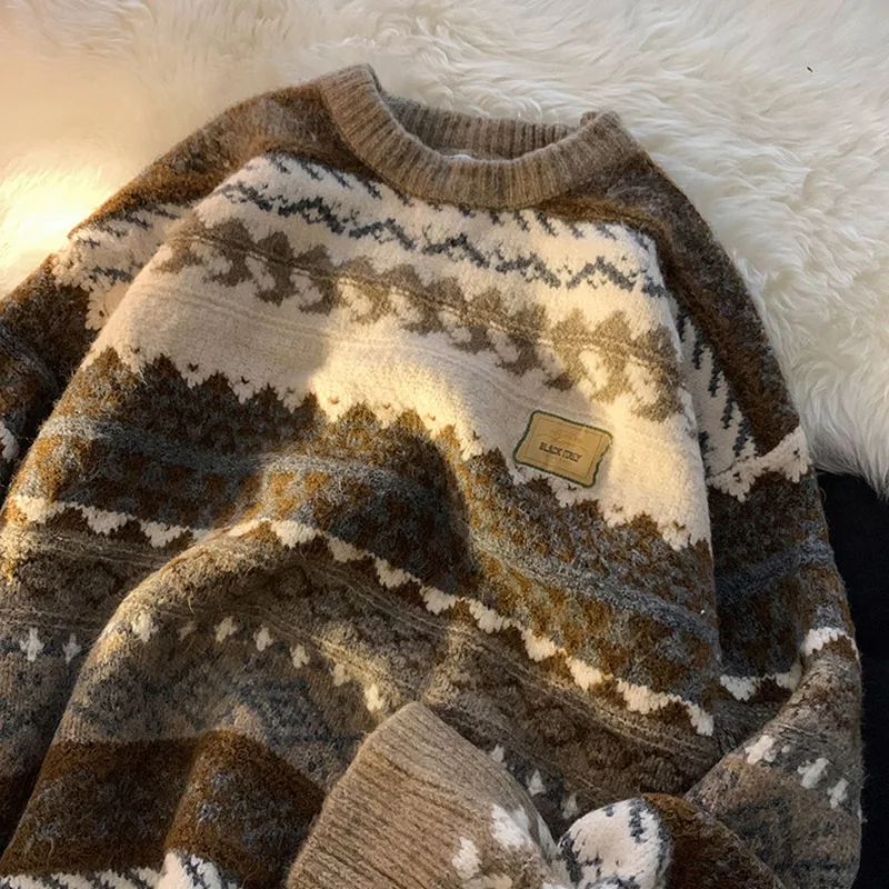 

Мужской трикотаж в стиле ретро, осенне-зимний базовый слой, шикарный Гонконгский слей, ленивый модный, новинка 202, 20