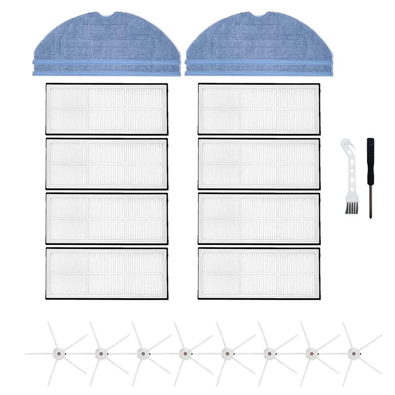 22Pcs For Xiaomi Roborock S7 T7S T7S Plus Vacuum Cleaner Spare Parts Side Brush Hepa Filter Mop Cloth