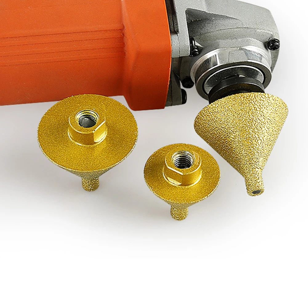 M10 Diamond Chamfer Router Bits 38/50mm Milling Tile Cutter Marble Concrete Holes Saw Masonry Drilling Crowns Construction Tools