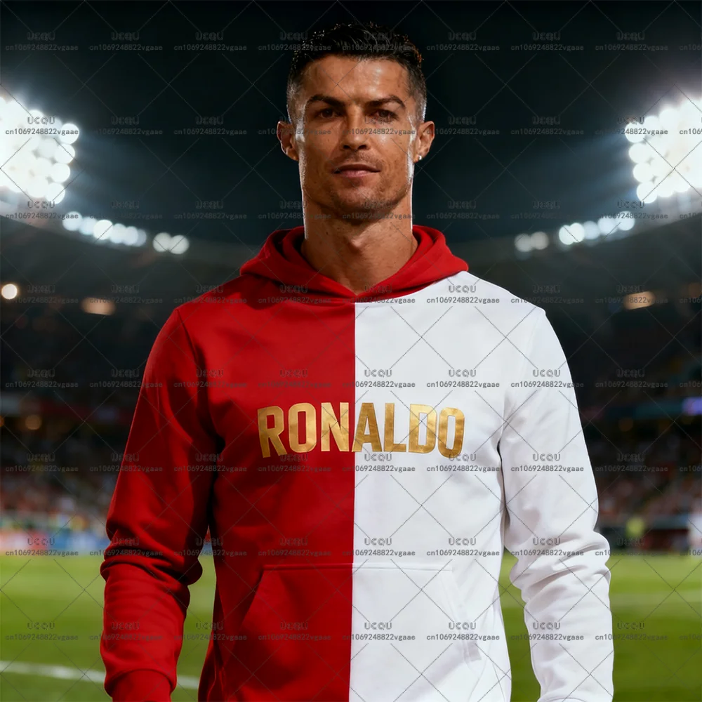 الخريف كرة القدم الرياضية المحملة الرجال الذكور كرة القدم عادية الصبي هدية الشارع تي شيرت البلوز هوديي الزي العصري رونالدو 7 البرتغال #1