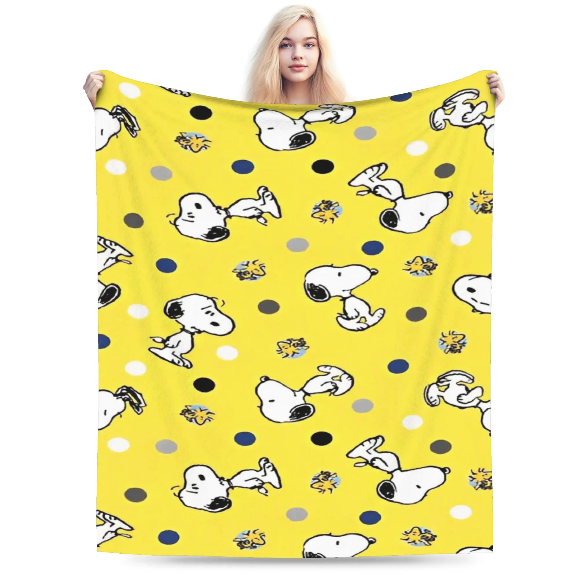 Funny Snoopys And Friends Blankets Quality Warm Soft  Throw Blanket Winter Kids Couch Chair Sofa Bed Comfortable Bedspread