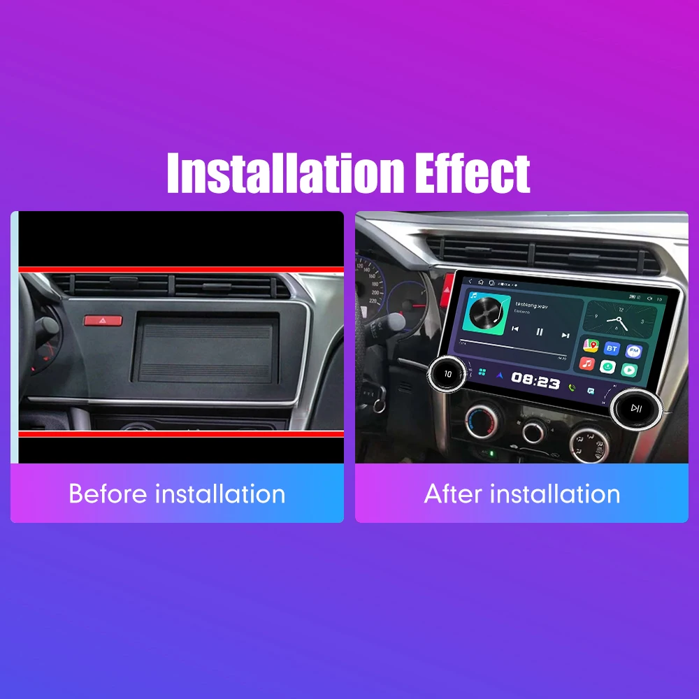 11.8 Inch 2K Double Knobs 2 Din Car Radio For Honda City 2014-2018 Car Radio DVD Multimedia Video Player Android Auto Carplay