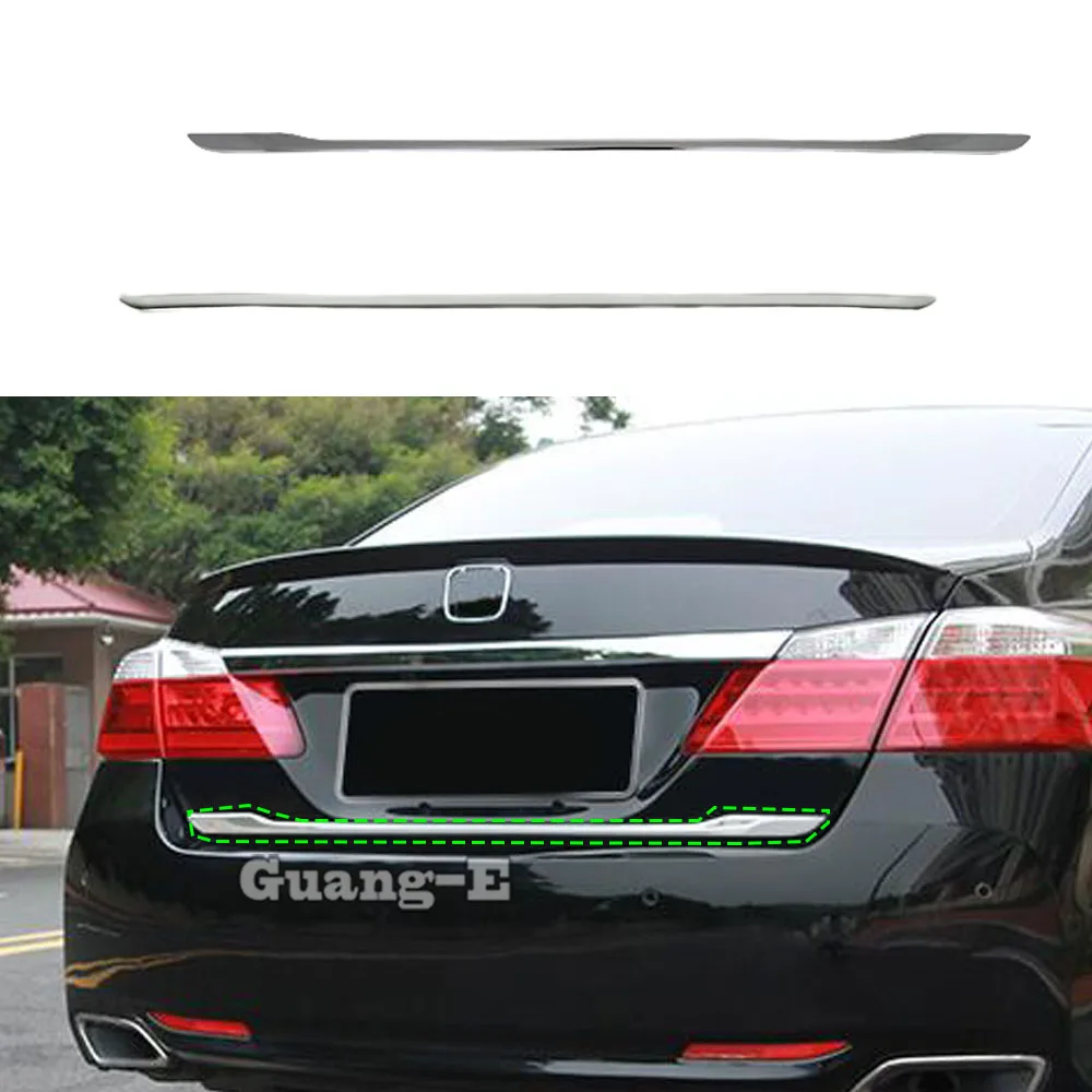 

Car Styling Rear Back Door License Tailgate Bumper Frame Plate Trunk Trim For Honda Accord Sedan 9th 2014 2015 2016 2017