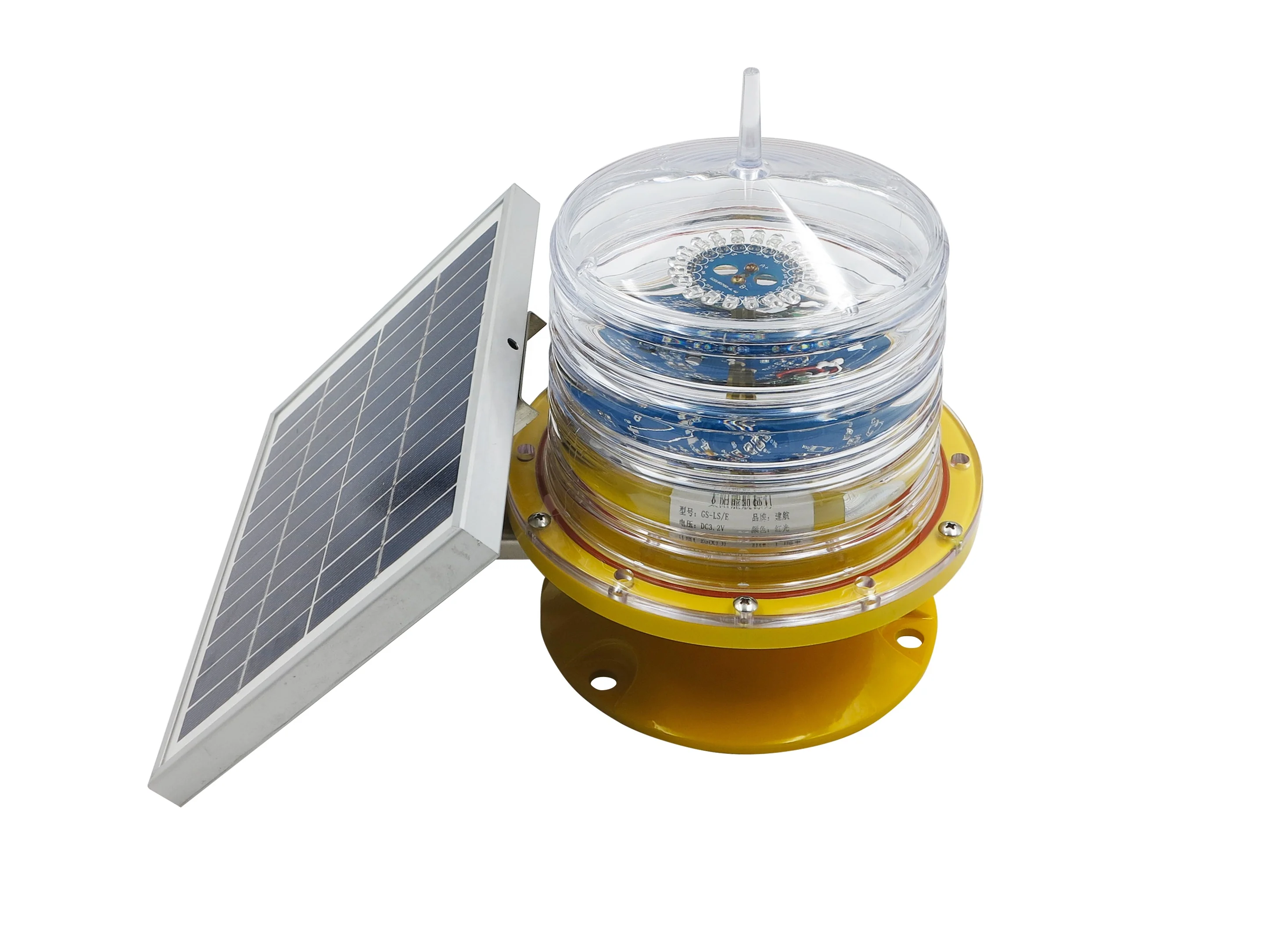 GS-LS/EL 1~6NM Solar Marine safe navigation lantern buoy warning mark with GPS Positioning