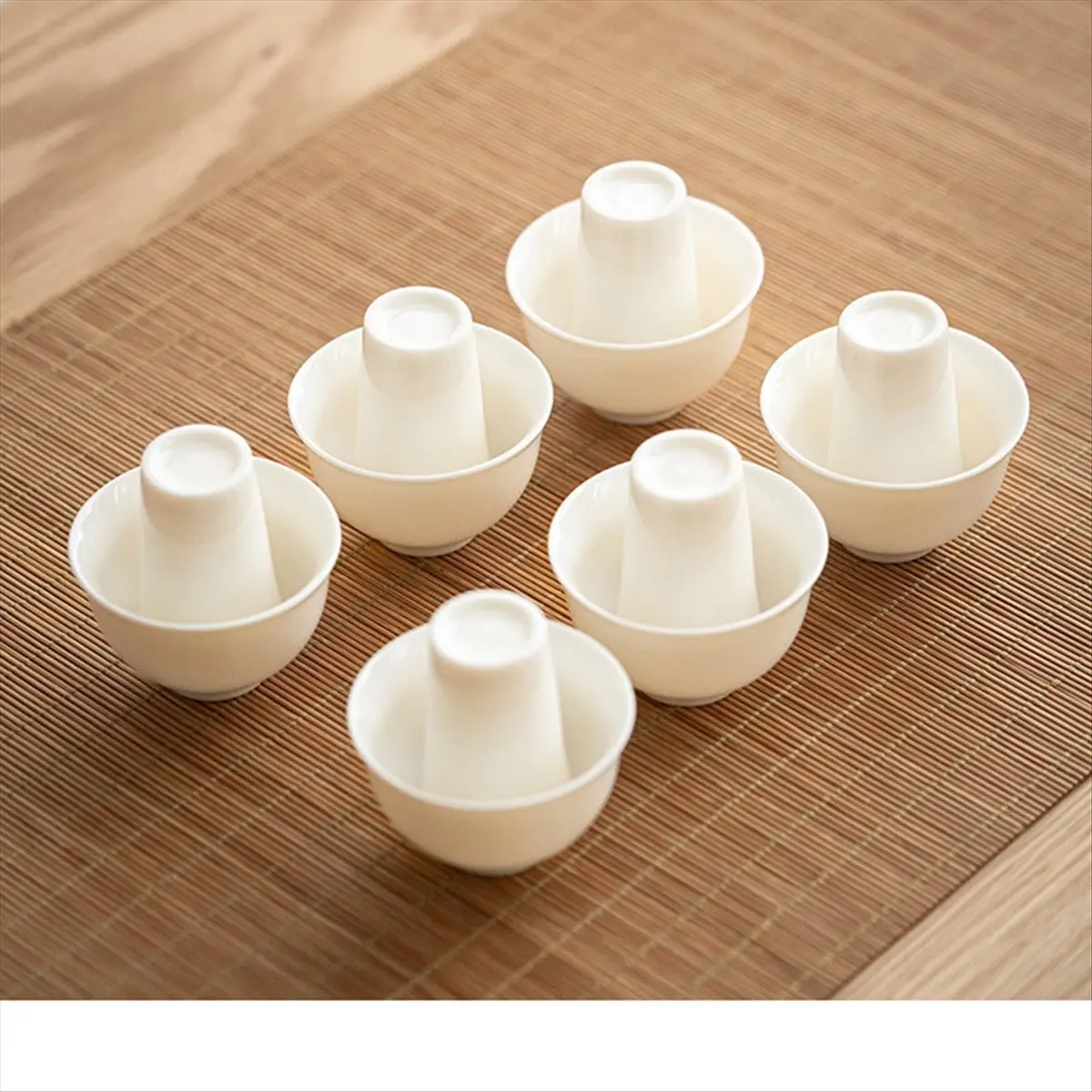 2025+ Elegant White Porcelain Teacup Set - Sheep Fat Jade Teacup, Chinese Tea Tasting Cups for Aromatic Experience
