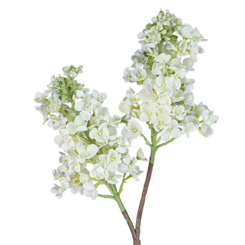 Real Touch Artificial Lilac Flower Elegant Handmade Silk Lilac Flower Branch Luxury Fake Flower Balcony Decoration