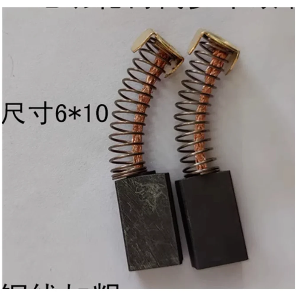 10pcs Carbon Brushes for Mobility Scooter Electric Wheelchair Parts 6mm*10mm MTM 24V DC Motor Carbon Brush