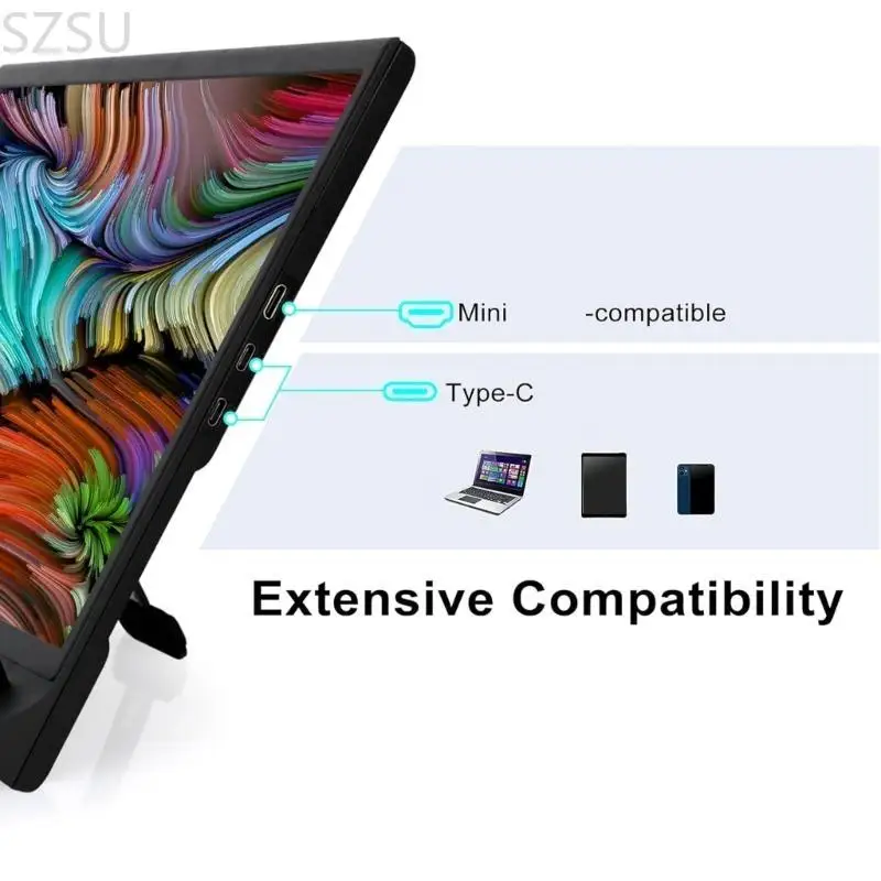 

SZSU Lightweight Laptop Screen Extender 15.6inch 1080P Laptop Monitor Extender