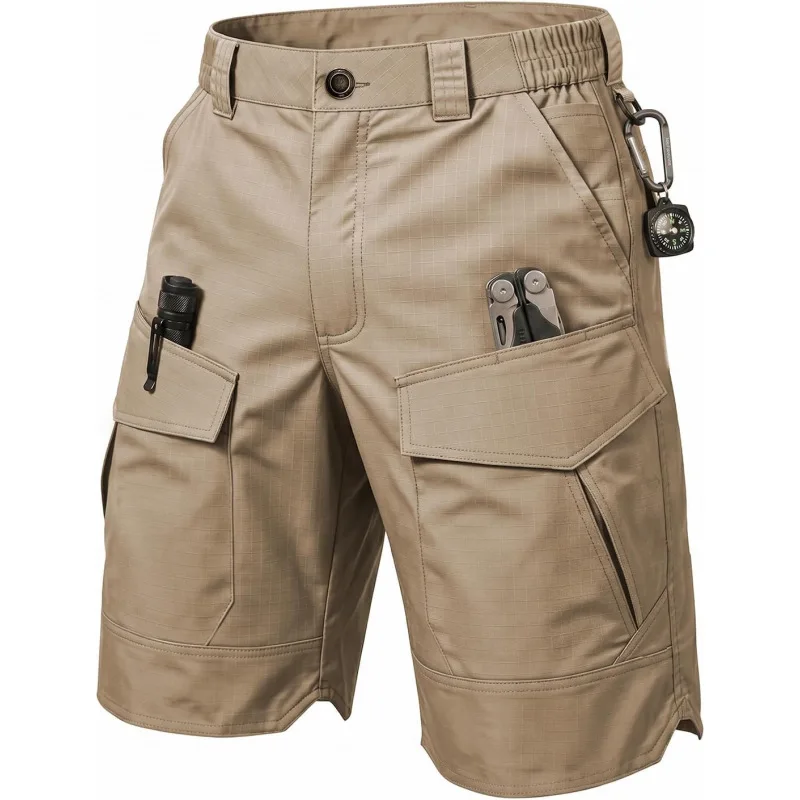 Taktische Tarnshorts Outdoor-Arbeitshosen Herren Multi-Taschen Casual Cargo Kurzhosen Schnelltrocknende Verschleißfeste Shorts für Männer – Detail 5