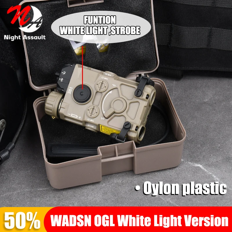 OGL White Light Version Oylon Strobe Weapon Strobe Flashlight LED Illumination No IR/Laser Function Mount Tactical Airsoft Equip