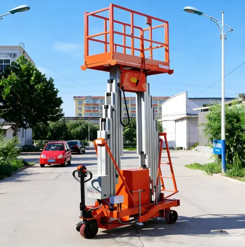 

Customized Aluminum Alloy Mast Elevator Heavy Duty Vertical Lift Low Noise Electric Scissor Lift Alternative Compact Space Savin