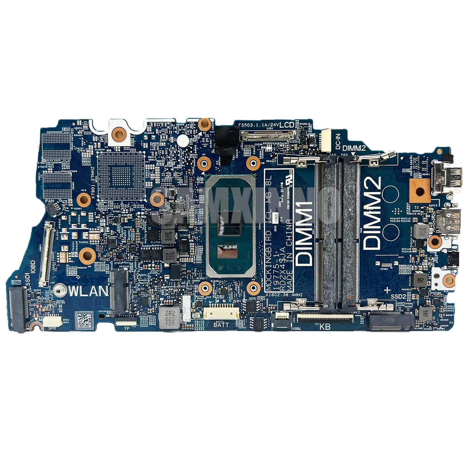 Imagem -02 - Samxinno Cn0tg76r 0tg76r Mainboard para Dell 15 5501 5401 Laptop Motherboard 197751 com Srgkl I5-1035g1 Cpu 100 Completo Testado ok