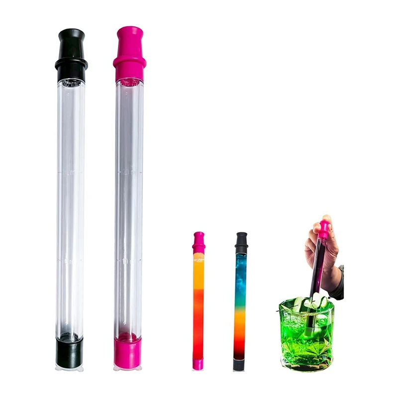 2 Pcs Shot Straw Shot Tube Drinks Straw For Beach Pool, Parties, Fits All Standard Bottles, Tumbler