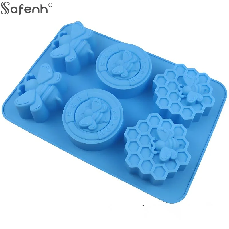 1 قطعة قوالب السيليكون النحل قالب السيليكون نحل العسل لصنع شمع العسل الصابون محلي الصنع #3