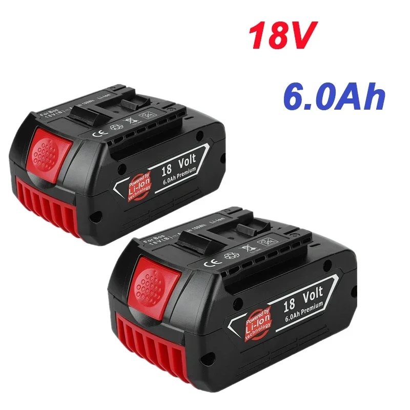 

2024 18V 6000mah Rechargeable Battery ForBosch18V Battery Backup 6.0A Portable Replacement For Bosch BAT609 Indicator light