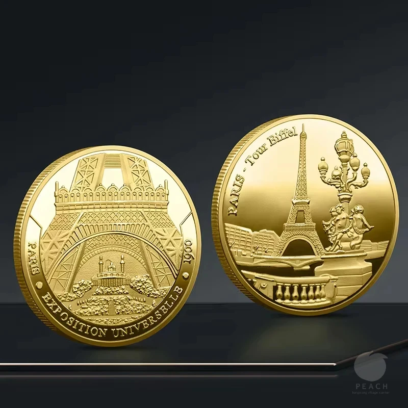 Paris Eiffel Tower Coin Collection Travel Collection Commemorative Coins Commemorative Coins Non-currency