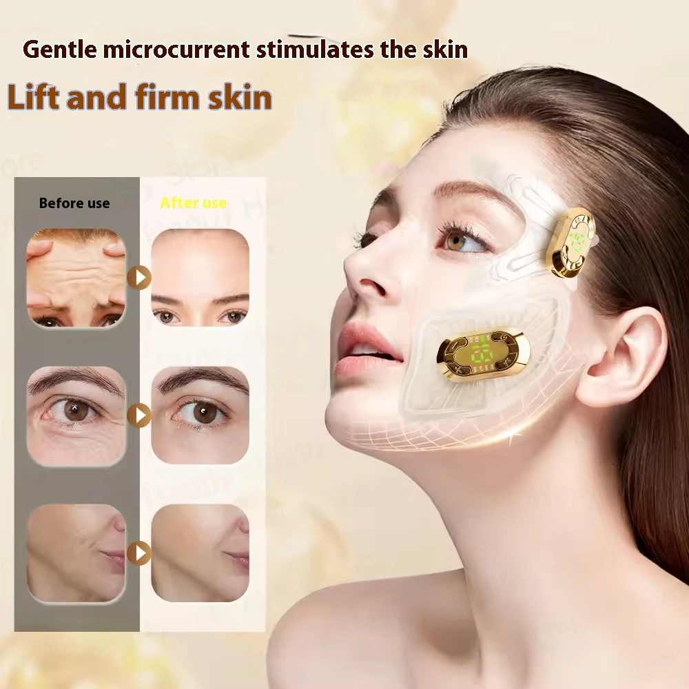 

Rechargeable EMS Face Massager For V Shape Lifting Facial Beauty Device Eye Care And Jawline Firming Skin Trainer